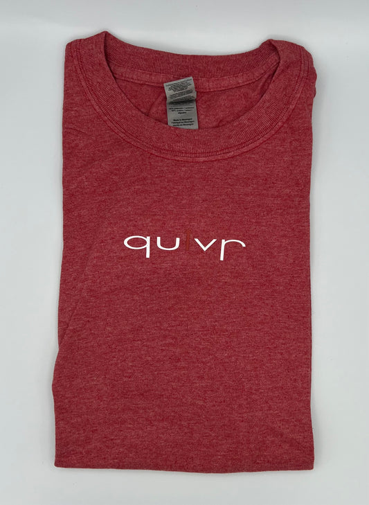 Quivr - T-Shirt With Small Front Logo / Large Back Logo